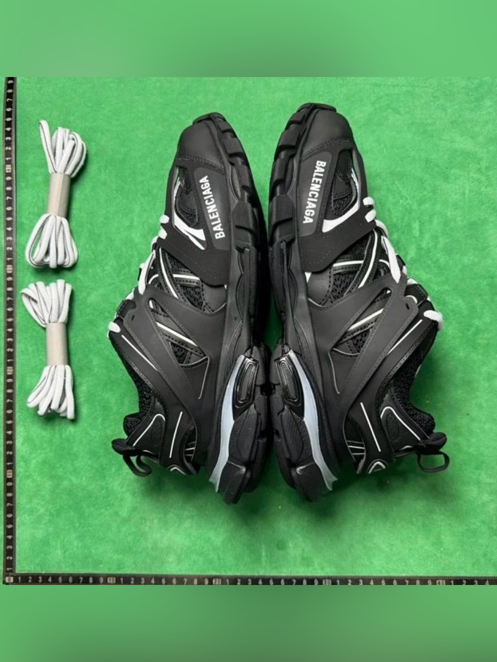 Balenciaga LED Track Sneakers Black & White Like New